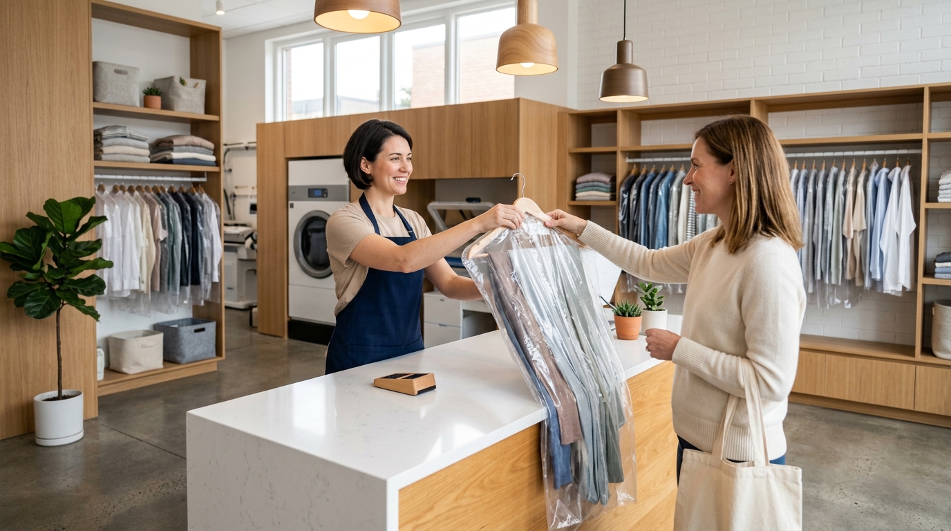 Premium dry cleaning facility