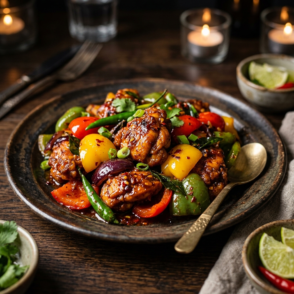 Devilled Paneer